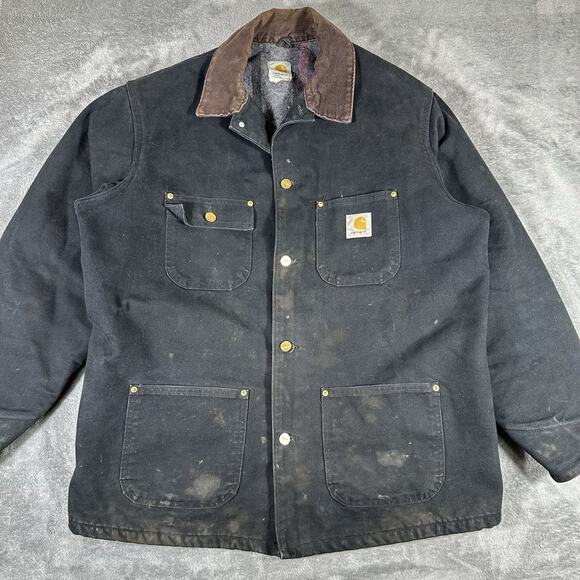 Carhartt Other - VINTAGE Carhartt Jacket Men's XL‎ Corduroy Blanket Lined Work Distressed